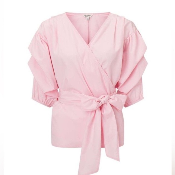 🌸Miss Selfridge🌸 wrap around shirt with puff sleeves🌸 - Picture 7 of 12